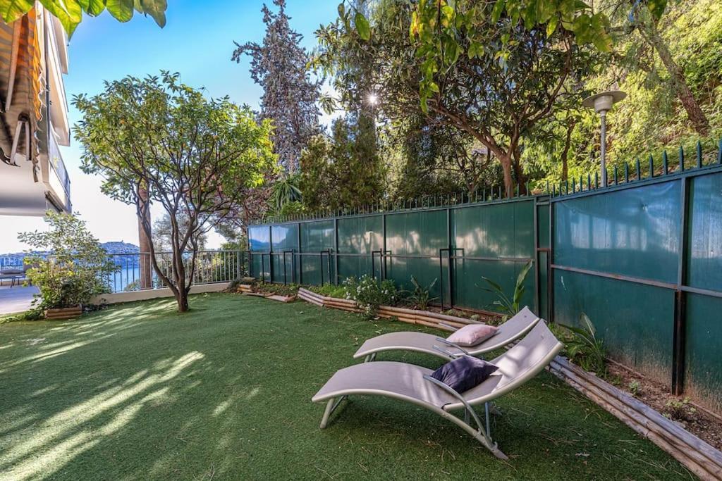 Villefranche Sur Mer:Appartement-Villa, Vue Mer, Jardin, Parking. Kültér fotó