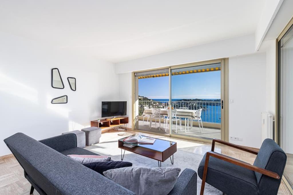 Villefranche Sur Mer:Appartement-Villa, Vue Mer, Jardin, Parking. Kültér fotó