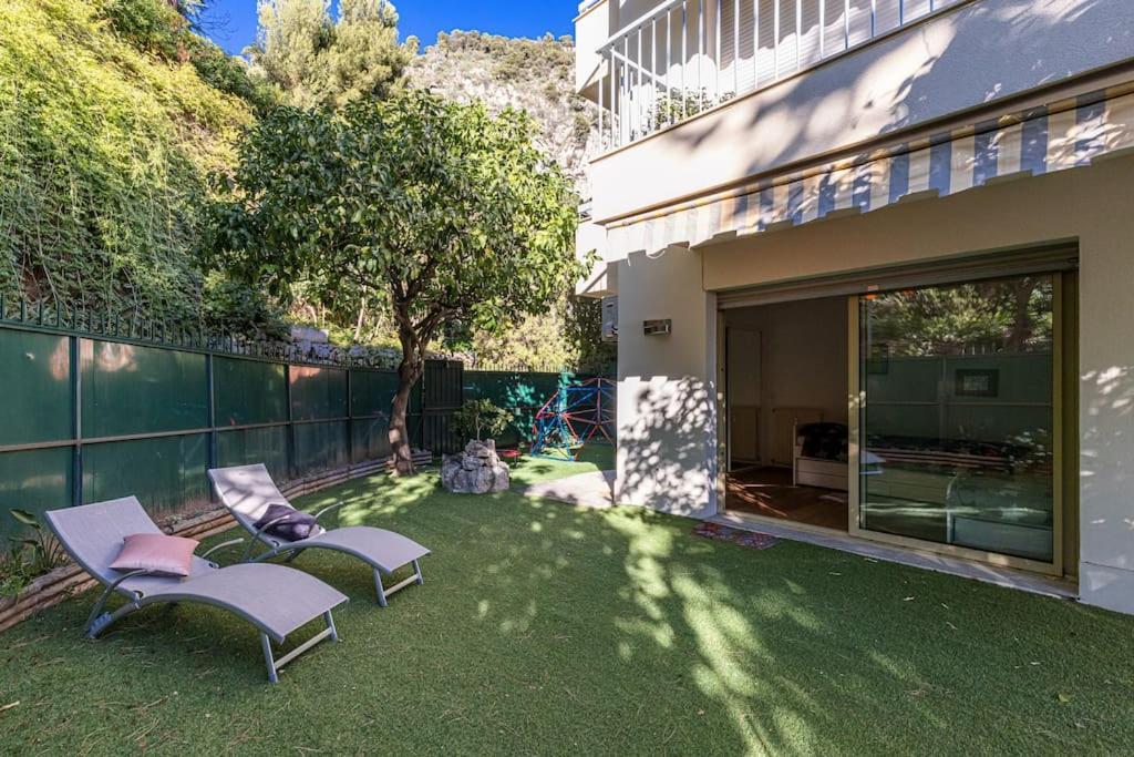 Villefranche Sur Mer:Appartement-Villa, Vue Mer, Jardin, Parking. Kültér fotó