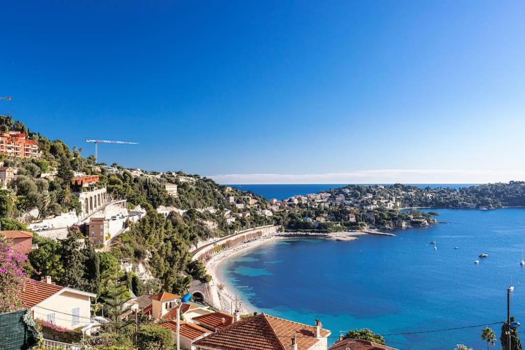 Villefranche Sur Mer:Appartement-Villa, Vue Mer, Jardin, Parking. Kültér fotó